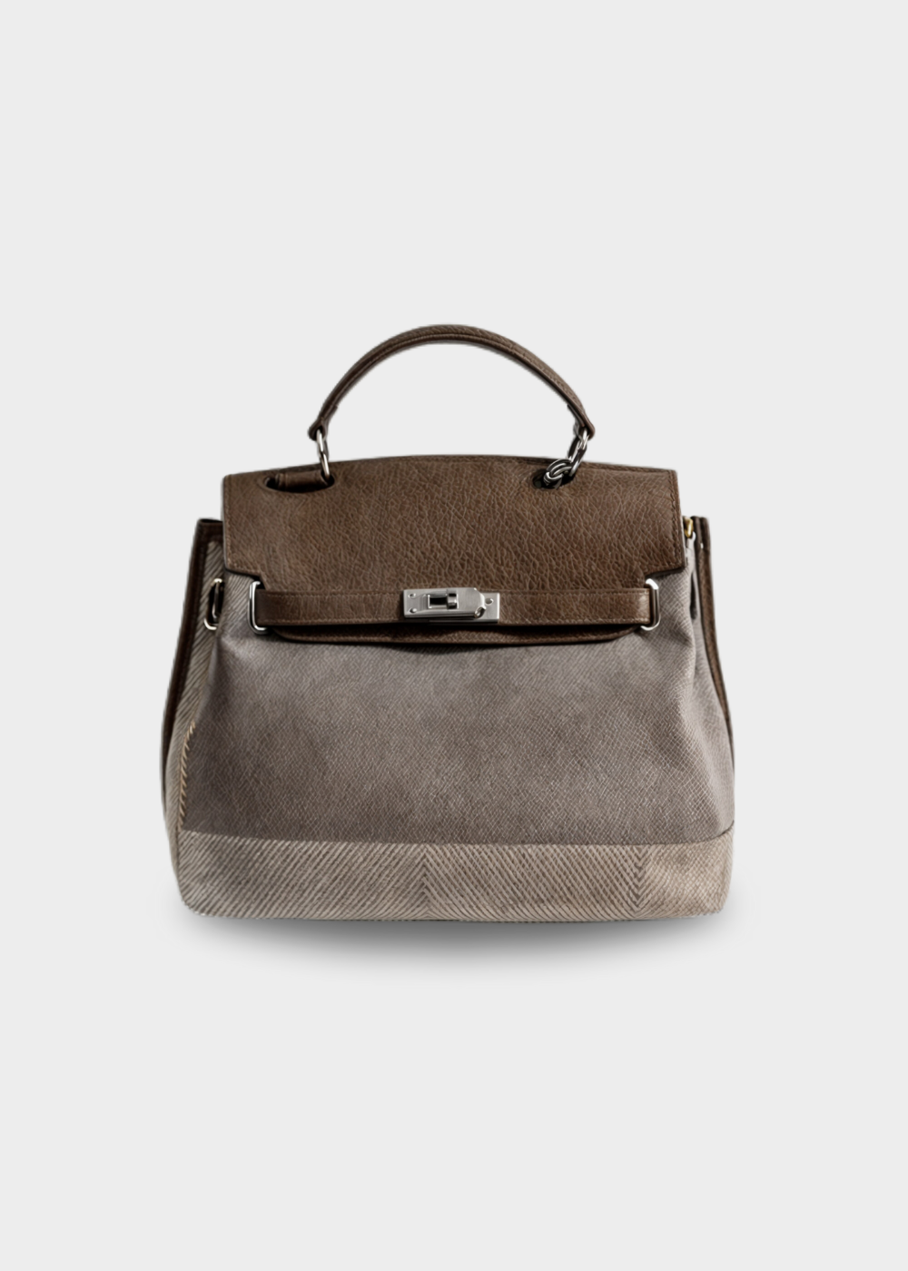 Emilia - Cowhide Canvas Bag