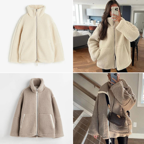 Daphne - Oversized Sherpa Fleece Jacket Ultra-Soft and Stylish for Cold Weather