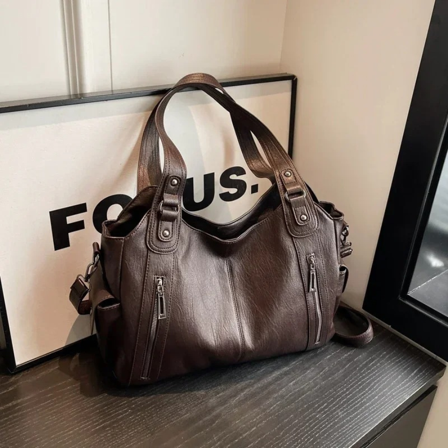 Bianca - Women Classic Multi-Compartment Shoulder Bag
