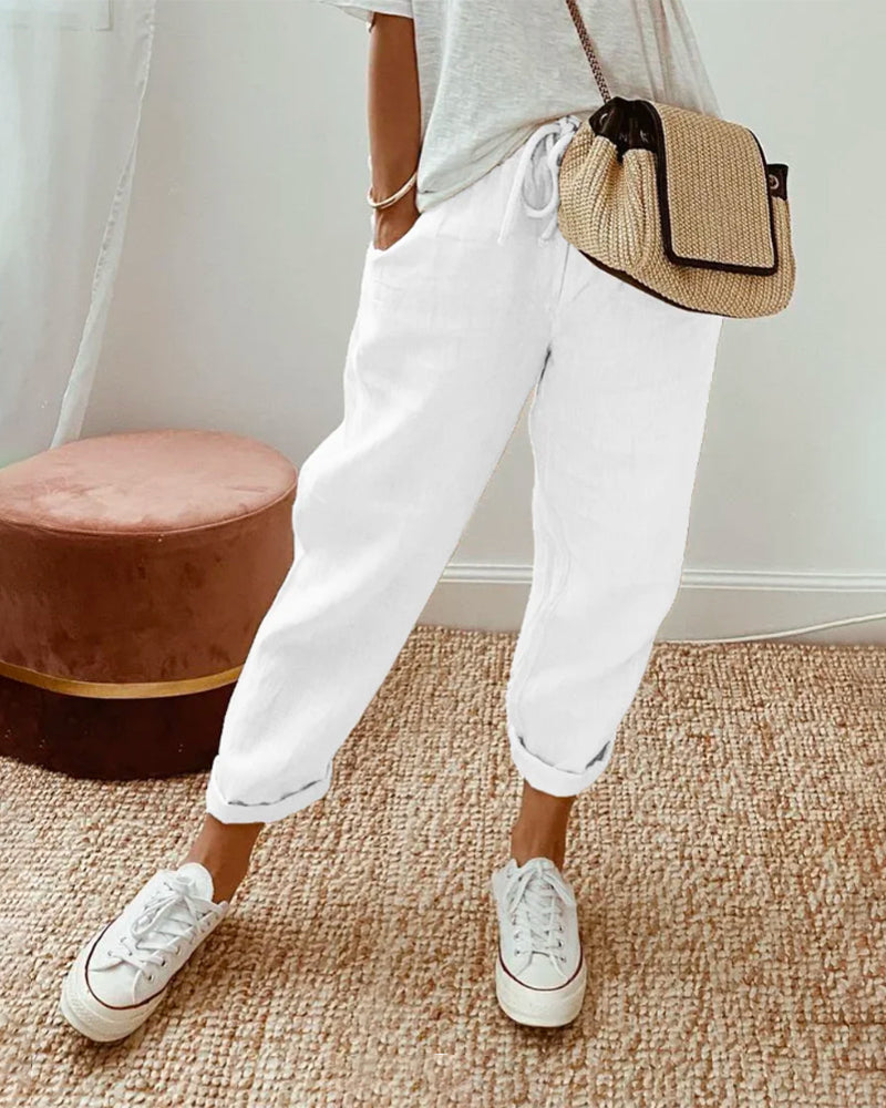 Alice - Anti-Sweat Luxe Linen Pants