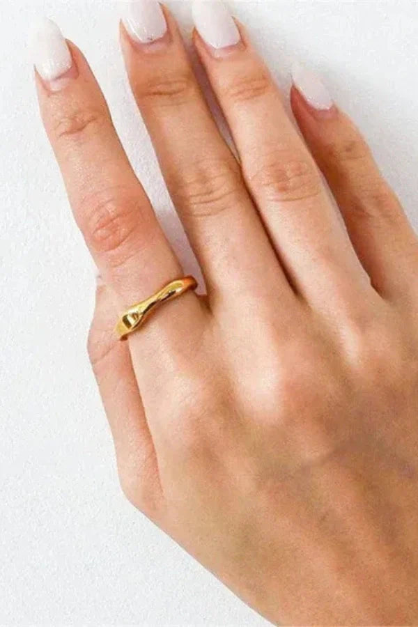 Eloisa - Gold Stacker Minimalist Ring