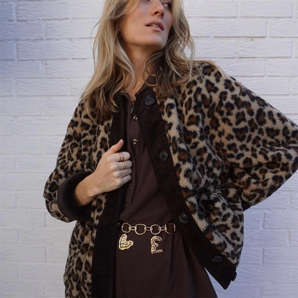 Ruby - Fleece Leopard Jacket