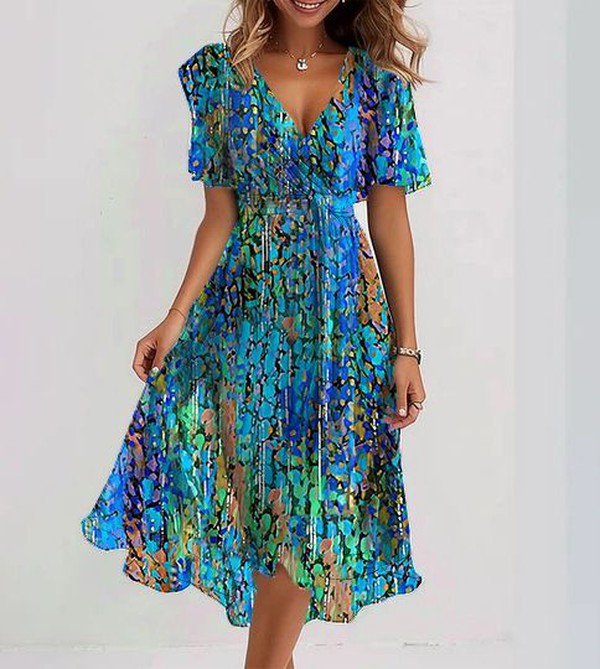 Vanessa - Blue Midi Dress