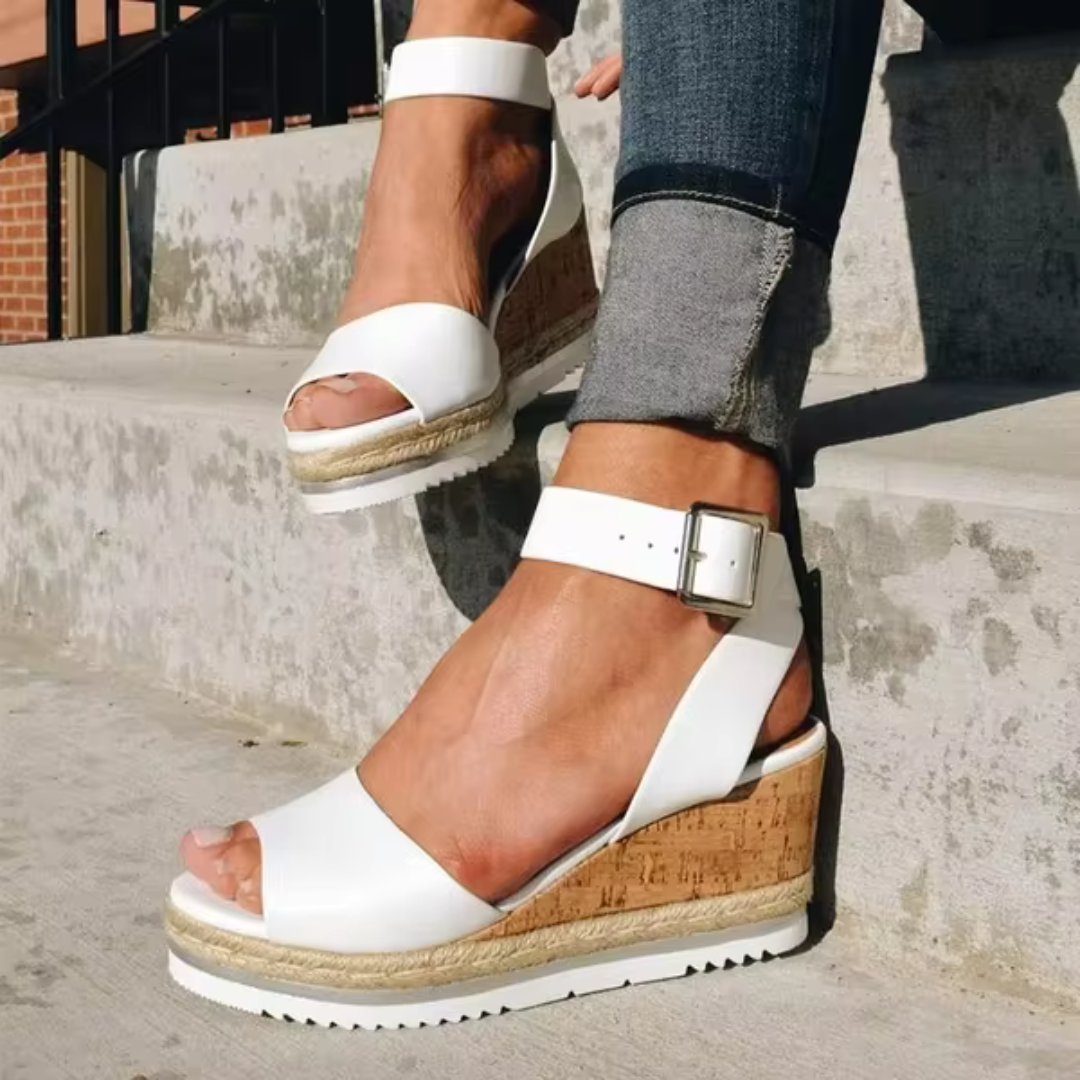 Gabriela - Chic Adjustable Wedge Sandals