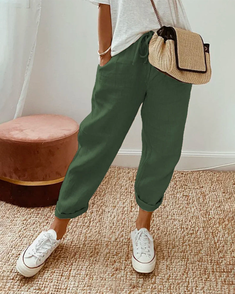 Alice - Anti-Sweat Luxe Linen Pants