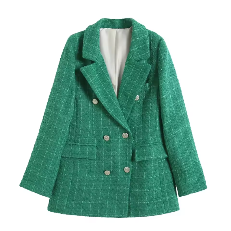 Anne - Long-Sleeve Blazer with Notched Collar for Women