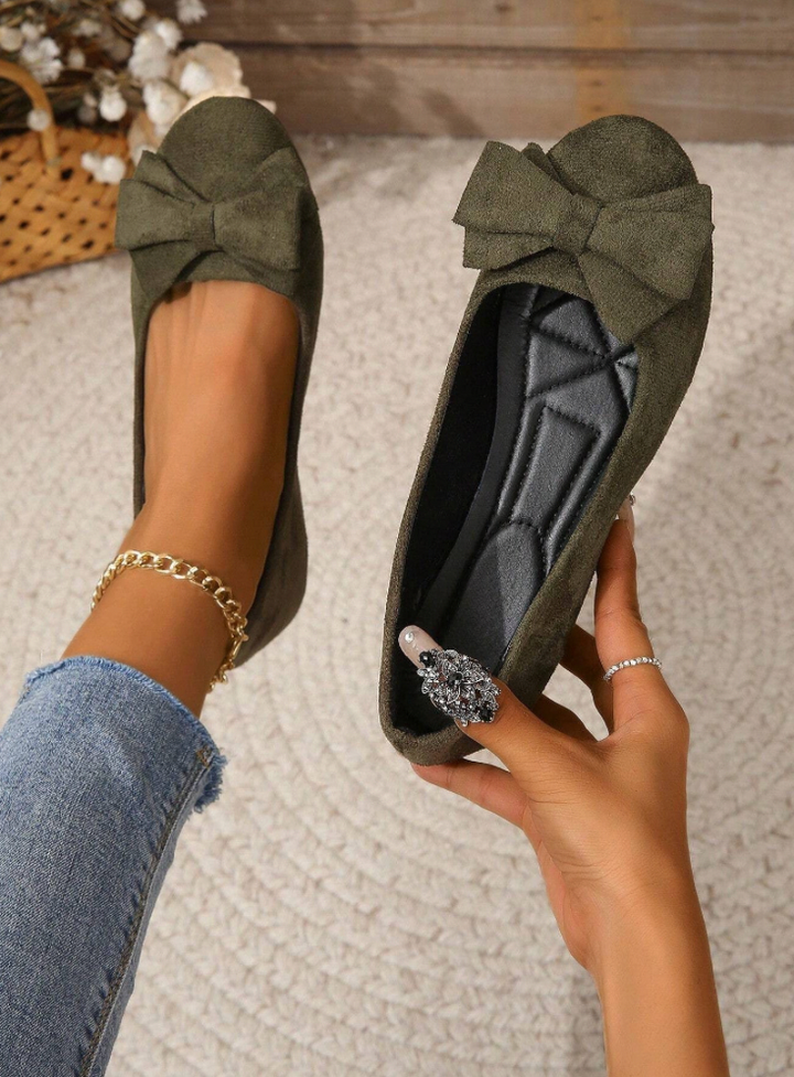 Sophie - Classic Quilted Bow Flats