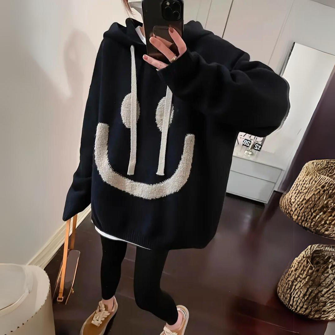 Lauren - Warm and Cozy Smiley Hoodie