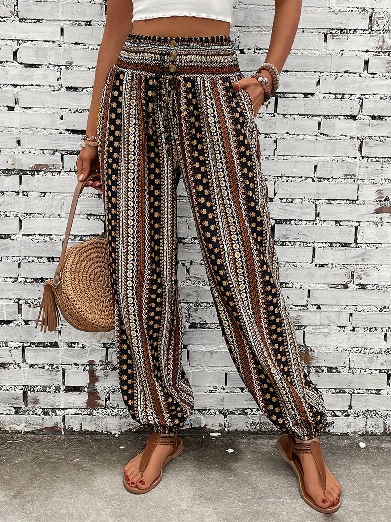 Elara - Boho Stretch Trousers