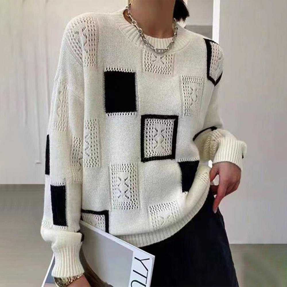 Liora - Relaxed Geometric Pullover