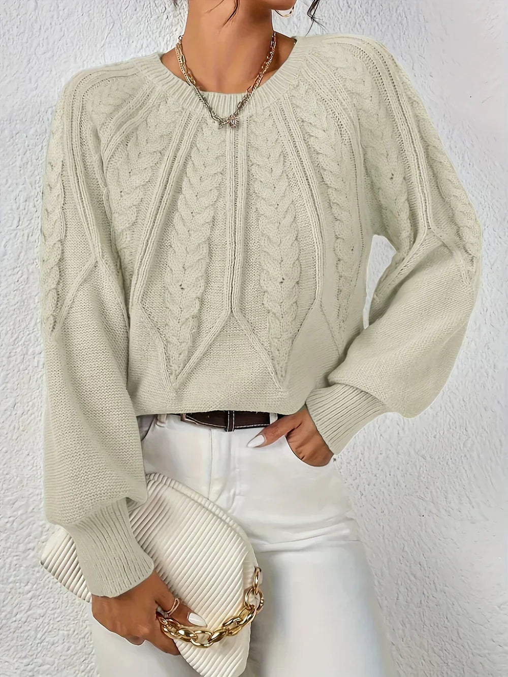 Georgina - Cable-Knit Sweater