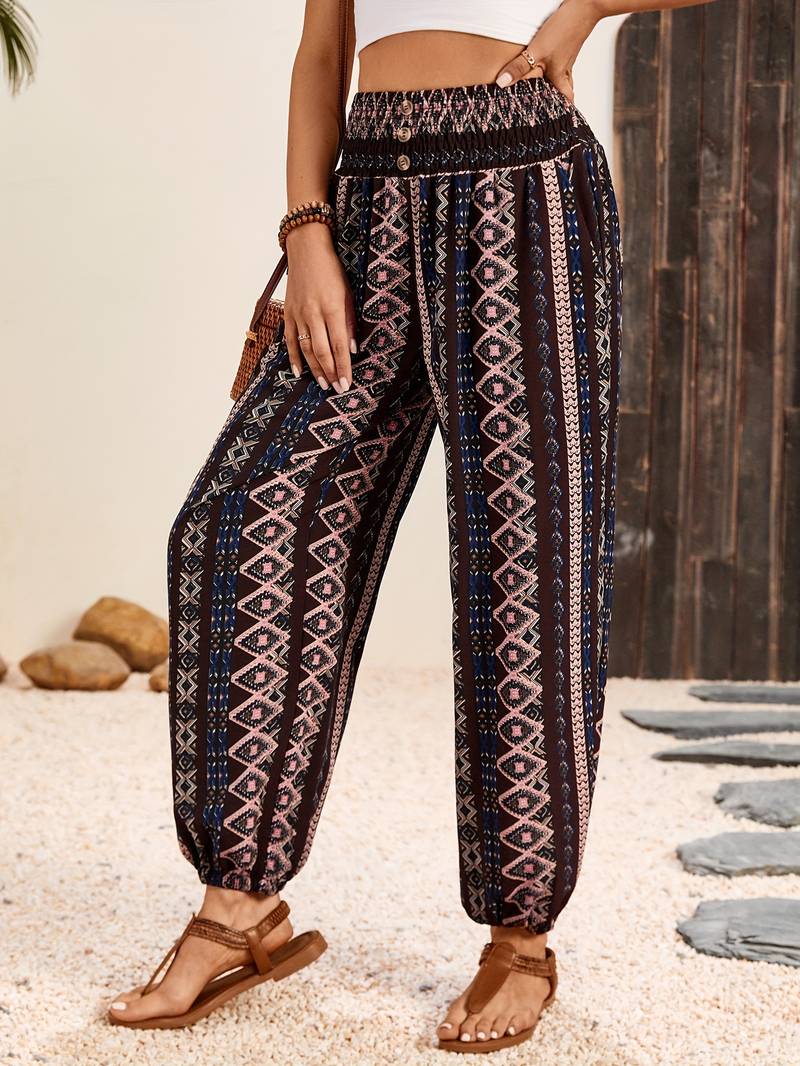 Elara - Boho Stretch Trousers