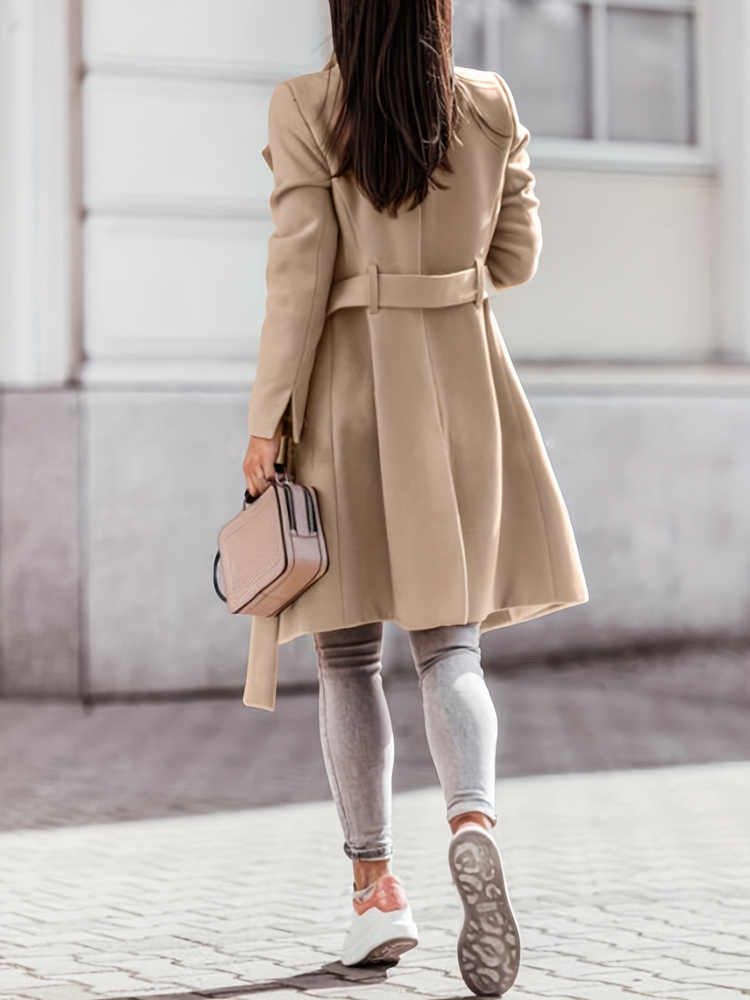 Kasey - Elegant Khaki Trench Coat