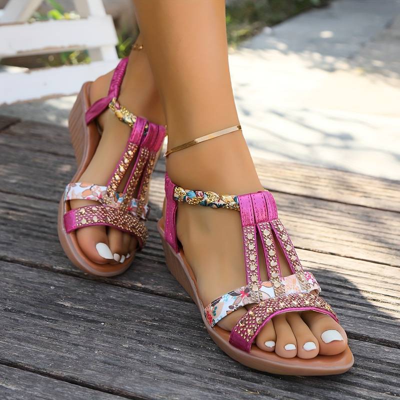 Charlize - Elegant Boho Flat Sandals