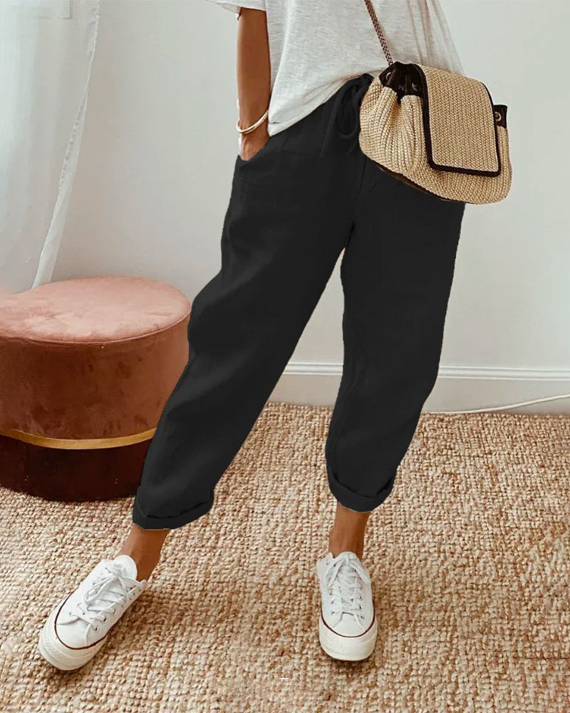 Alice - Anti-Sweat Luxe Linen Pants