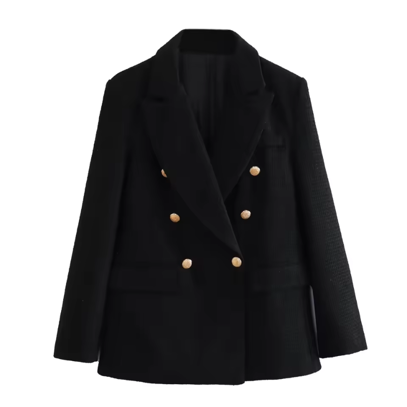 Anne - Long-Sleeve Blazer with Notched Collar for Women