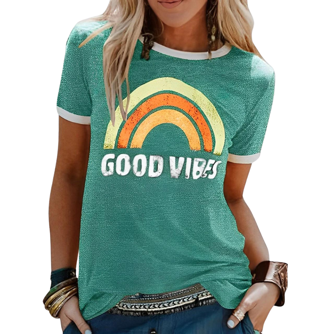 Claudia - Casual Good Vibes T Shirt