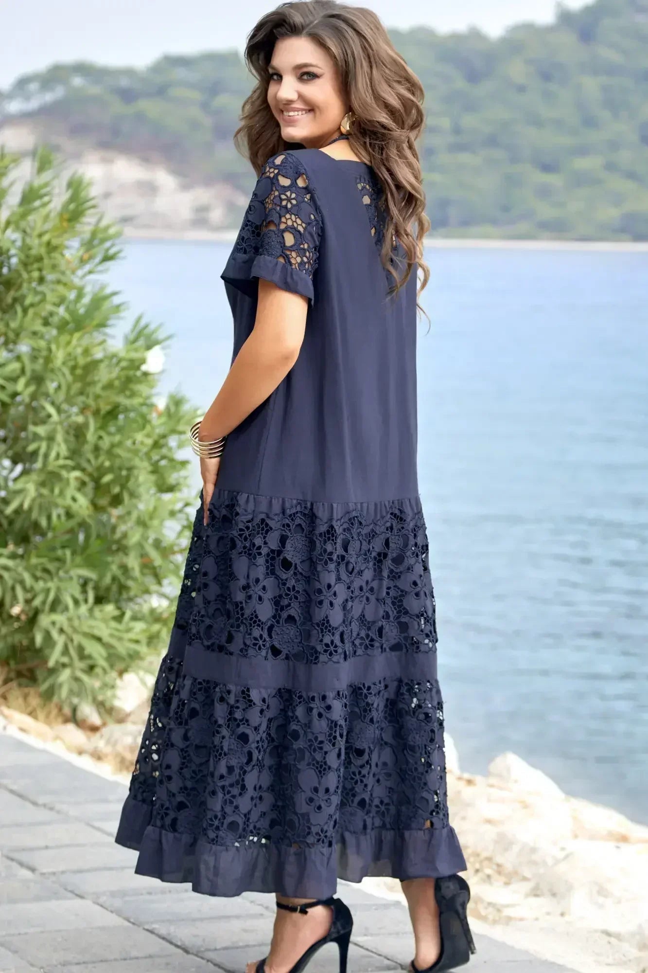 Delilah - Tummy-Covering Dress (Plus Size Available)