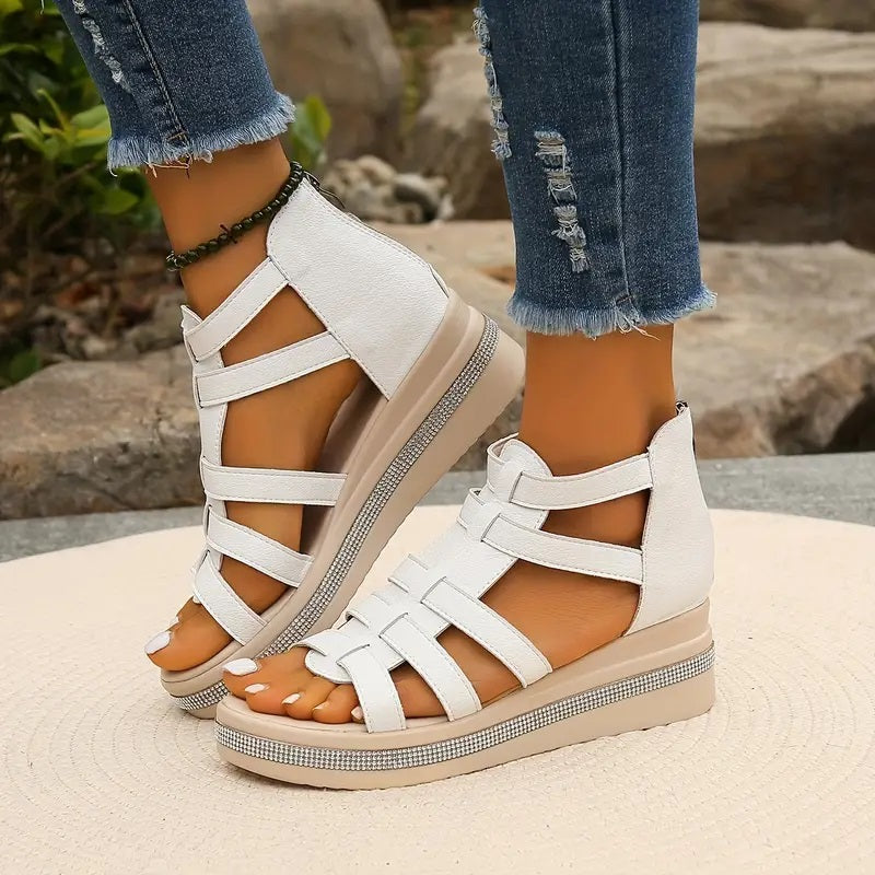 Lindsey - Elegant Wedge Sandals for Women