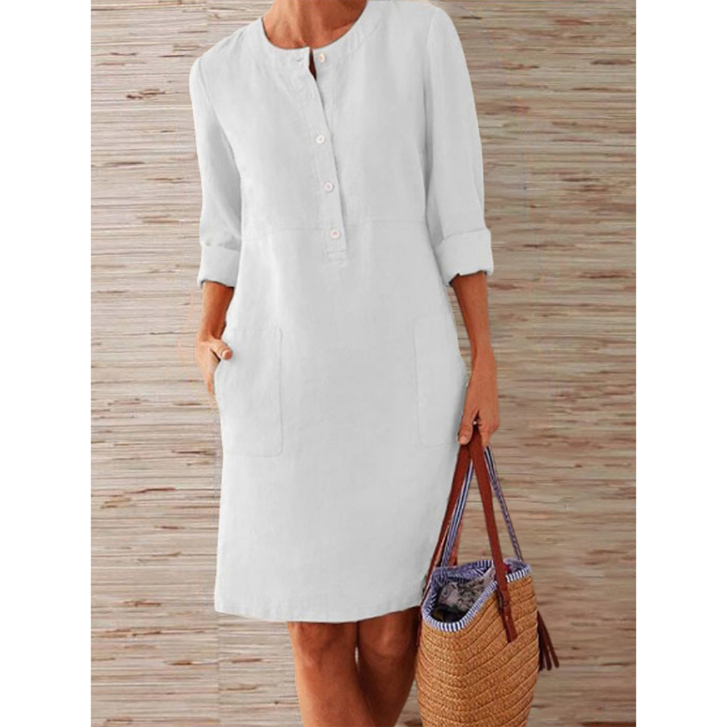 Skyla - Linen Coastal Comfort Dress