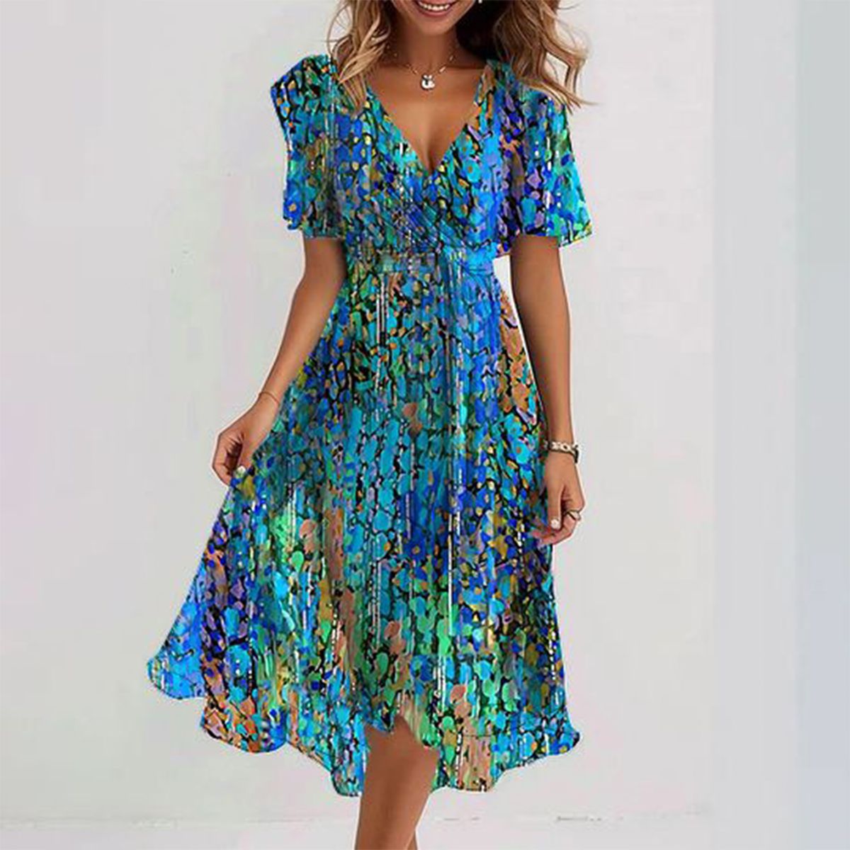 Vanessa - Blue Midi Dress