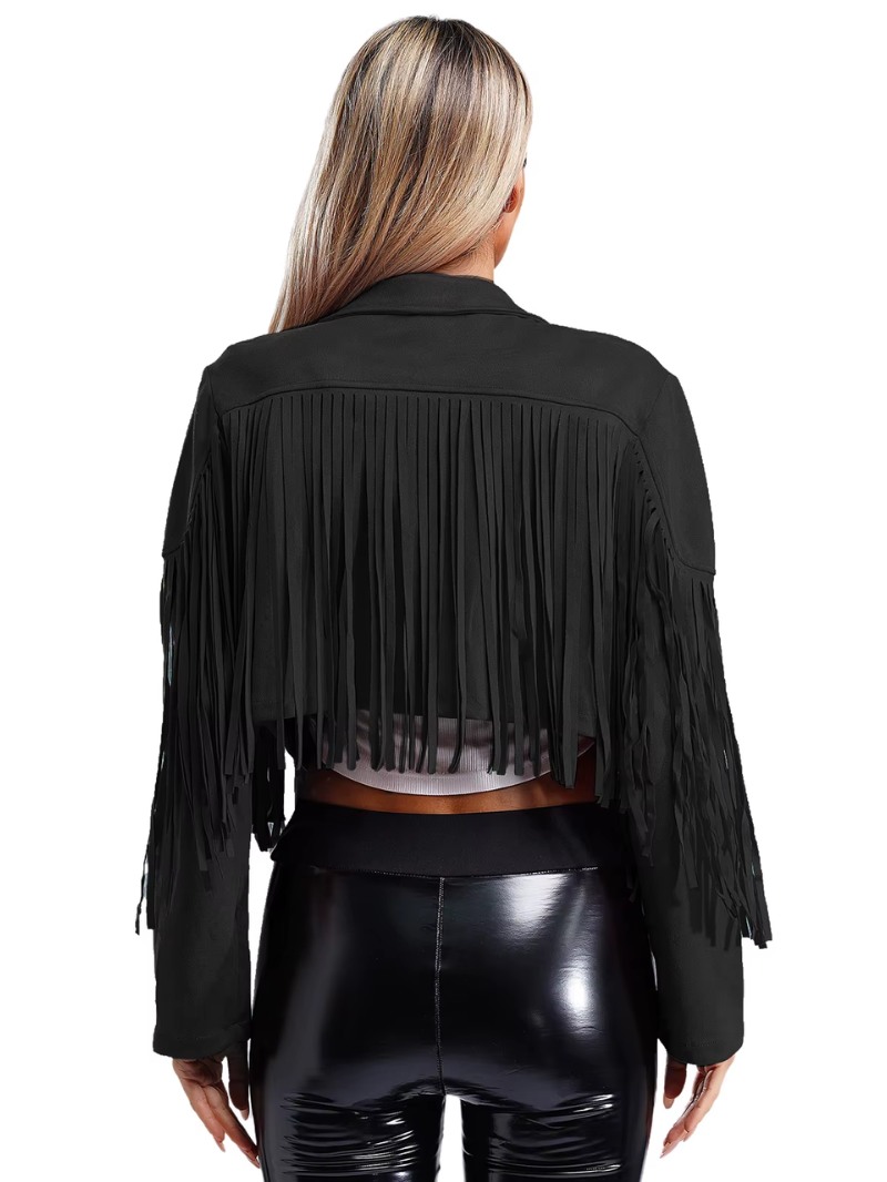 Jessie - Brown Jacket with Fringes