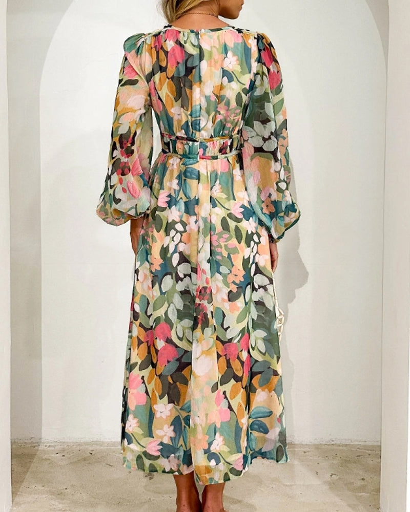 Taylor -  Elegant Floral Maxi Dress