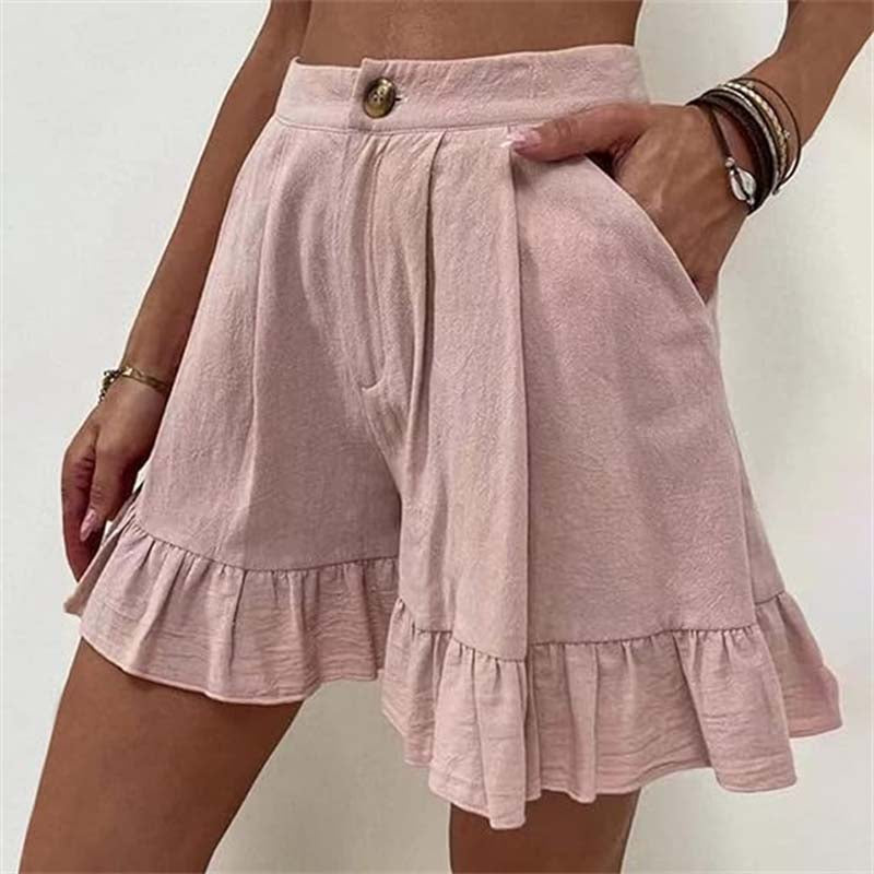 Leilani - Flowy Ruffle Hem Shorts