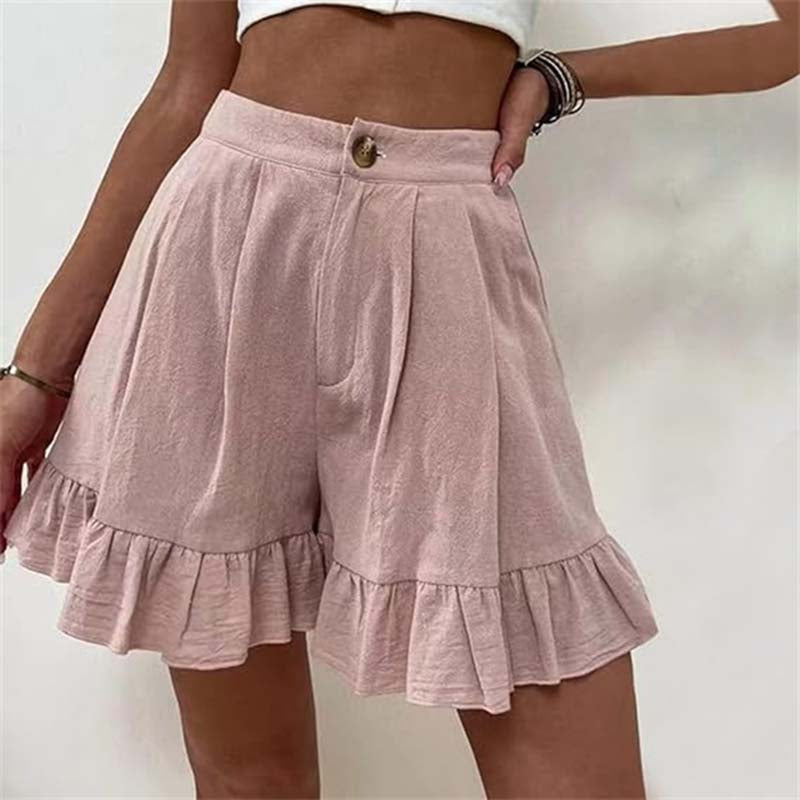 Leilani - Flowy Ruffle Hem Shorts