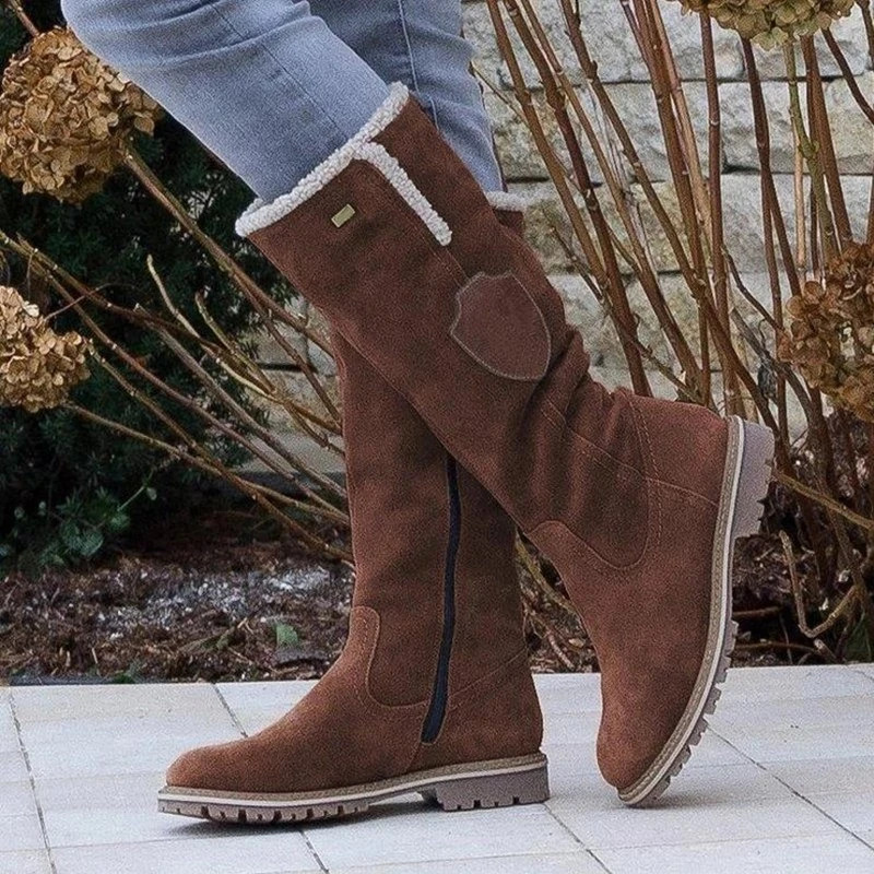 Cora - Retro Winter Boots with Plush Lining