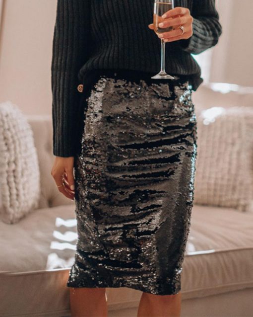 Emmeline - Chic and Glamorous Sequin Skirt