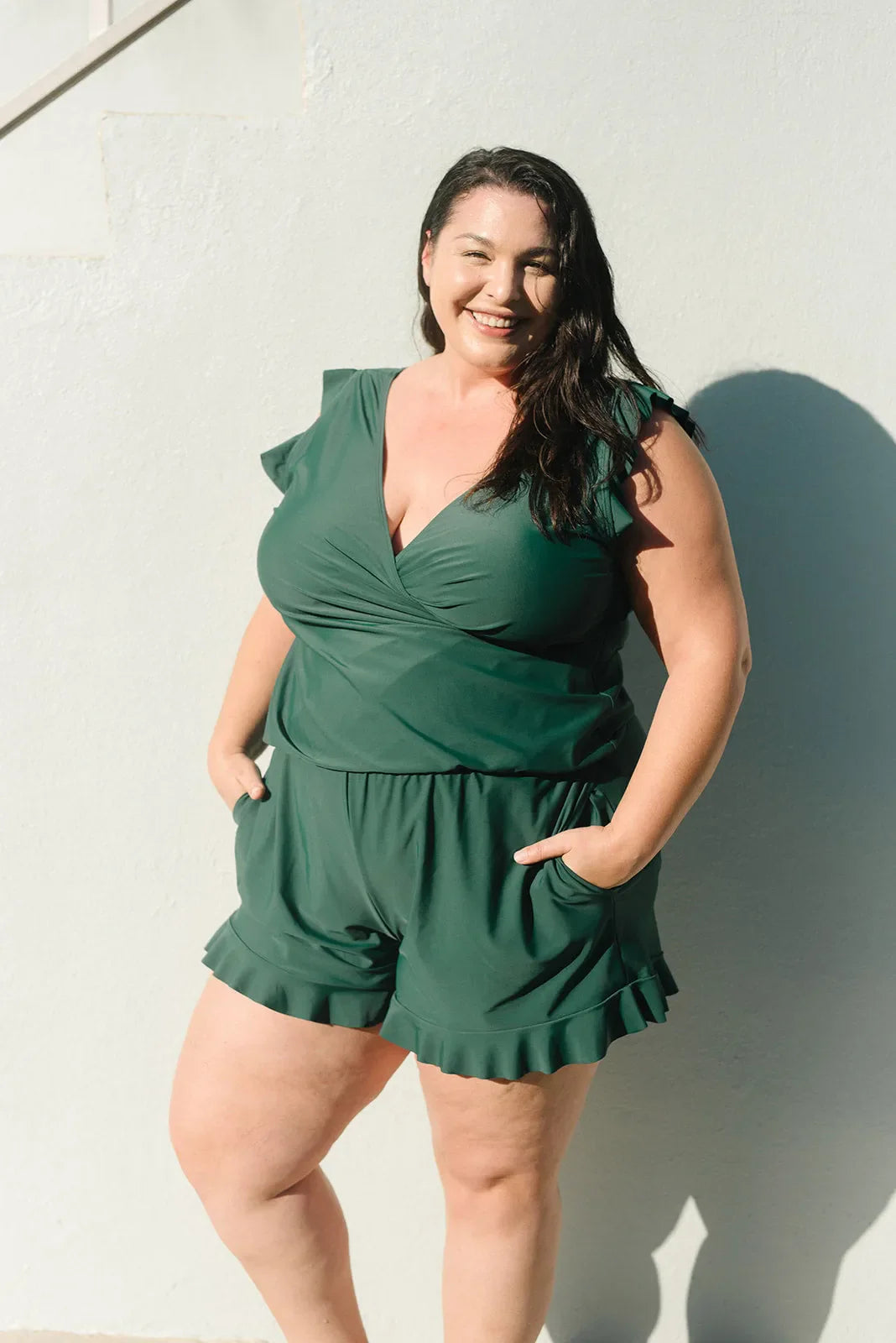 Abigail - Plus Size Swimsuit with Tummy Coverage for Women