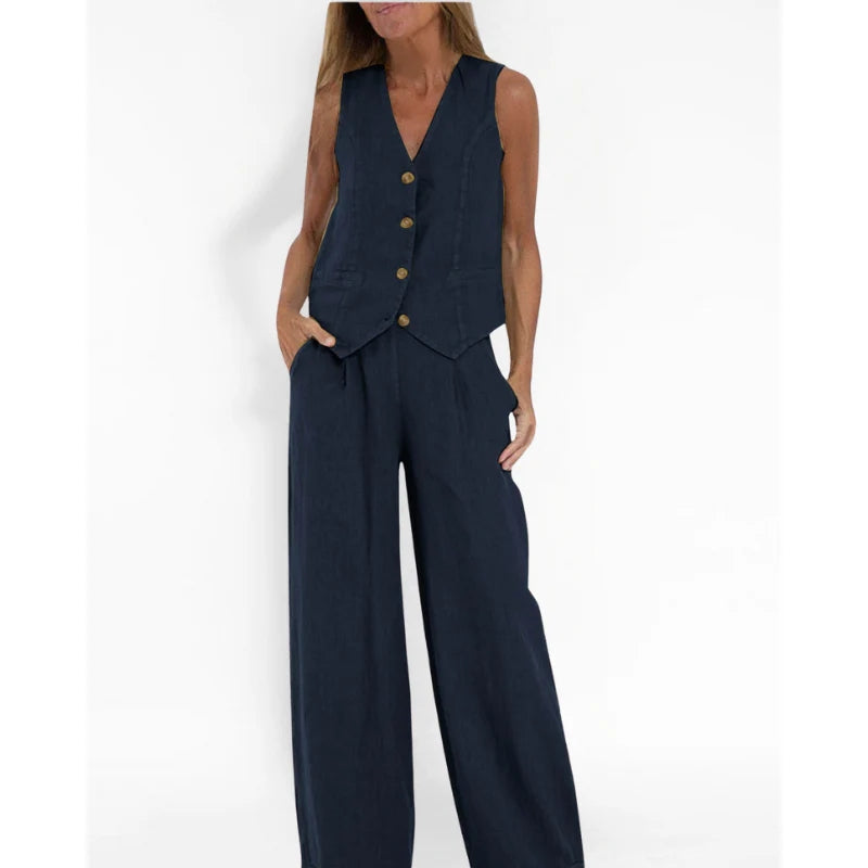 Felicity - Sleeveless Top & Trouser Set for Women