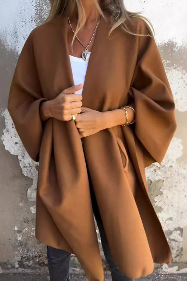 Casey - Comfy Draped Shawl Cape Elegant and Cozy Layering