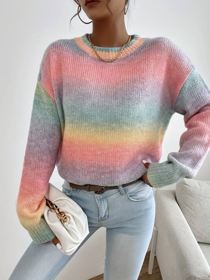 Irene - Gradient Ombre Knit Sweater