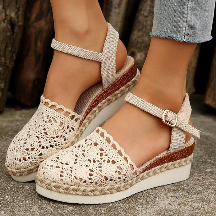 Carmen - Chic Boho Wedge Sandals