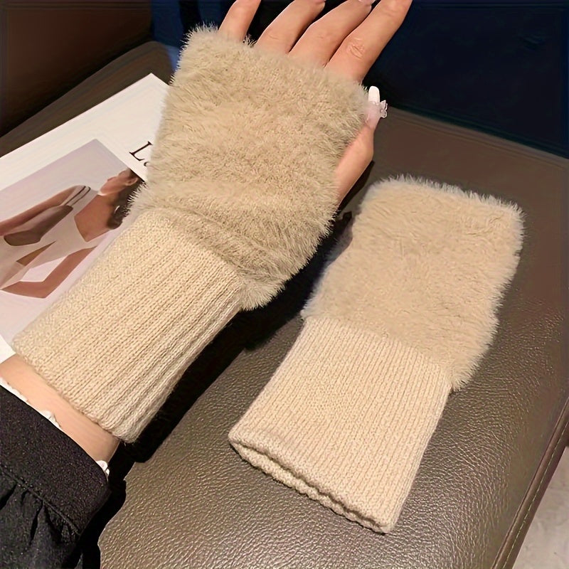 Ines - Cozy Winter Fingerless Gloves