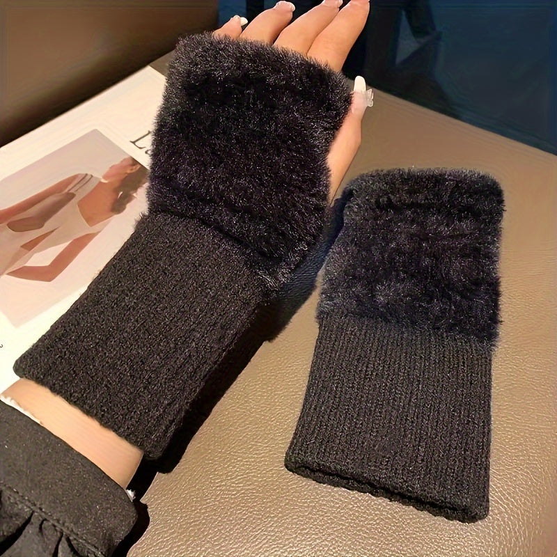 Ines - Cozy Winter Fingerless Gloves