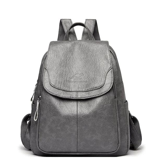 Isla - Anti-Theft PU Leather Backpack with RFID Protection and Stylish Design