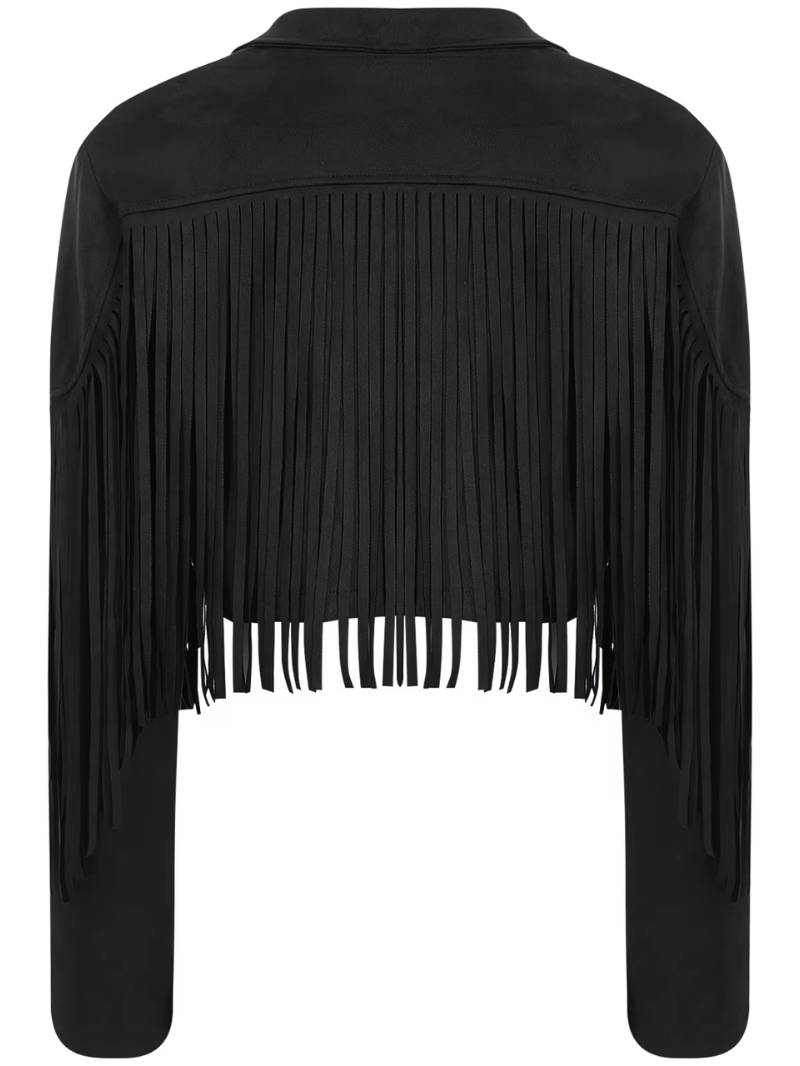 Jessie - Brown Jacket with Fringes