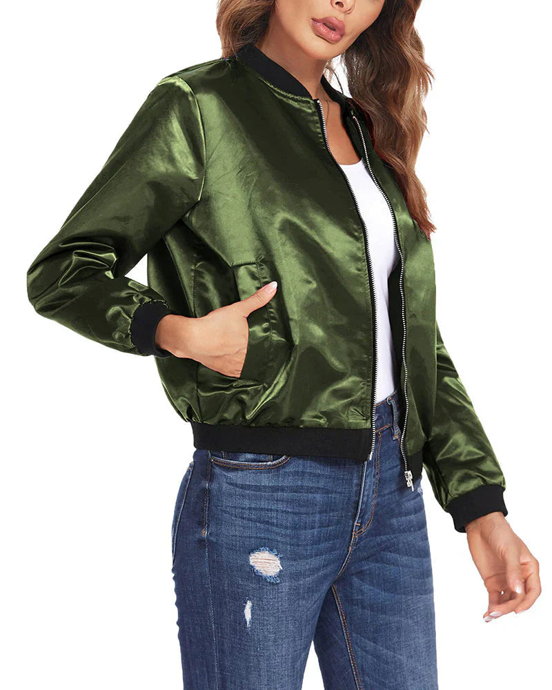 Ella - Lightweight Bomber Jacket for Women