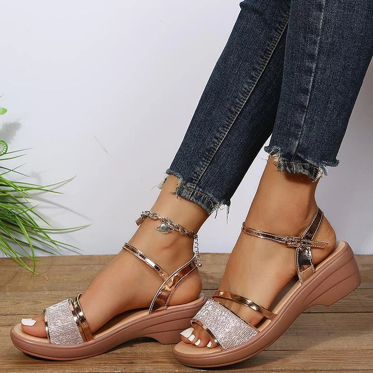 Felicia - Elegant Buckle-Strap Sandals