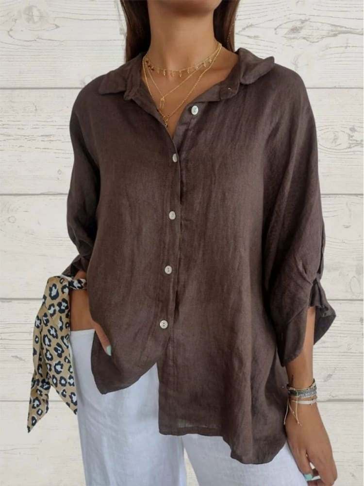 Tatiana - Chic Linen Blouse