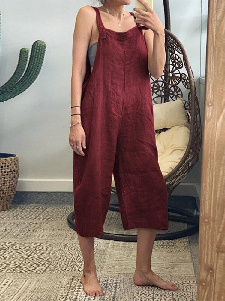 Ailani - Boho Wide-Leg Overalls (Plus Size Available)