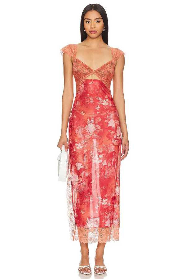 Jovie - Floral Sheath Feminine Dress