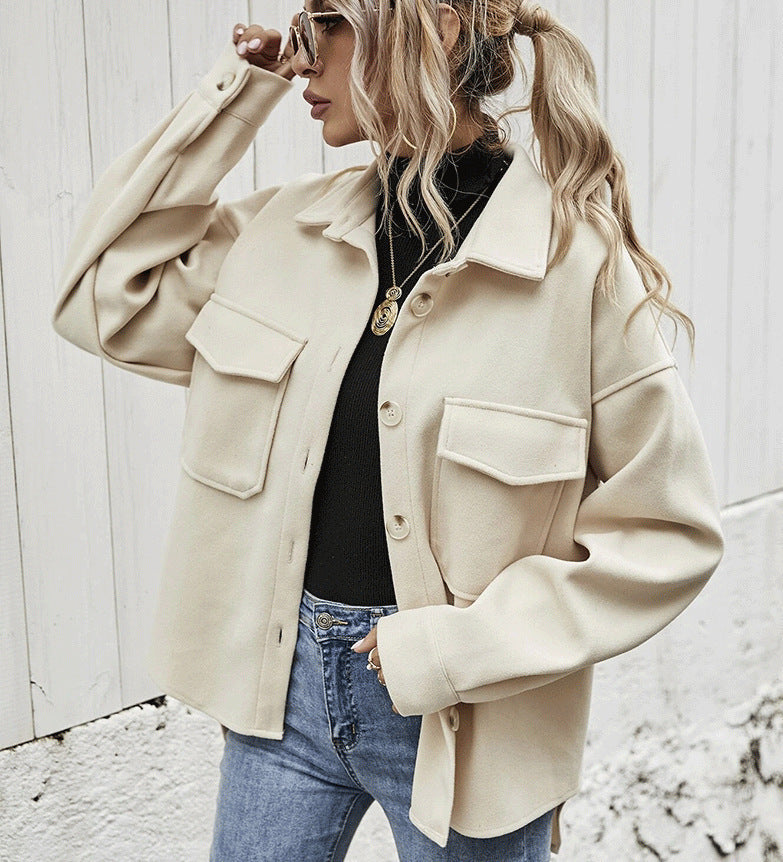 Olive - Stylish & Functional Oversized Pocket Jacket