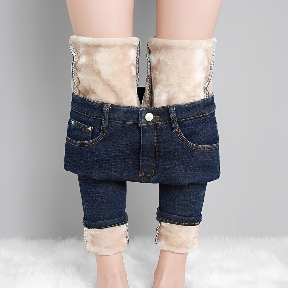 Alannah - Warm Fleece-Lined Winter Jeans