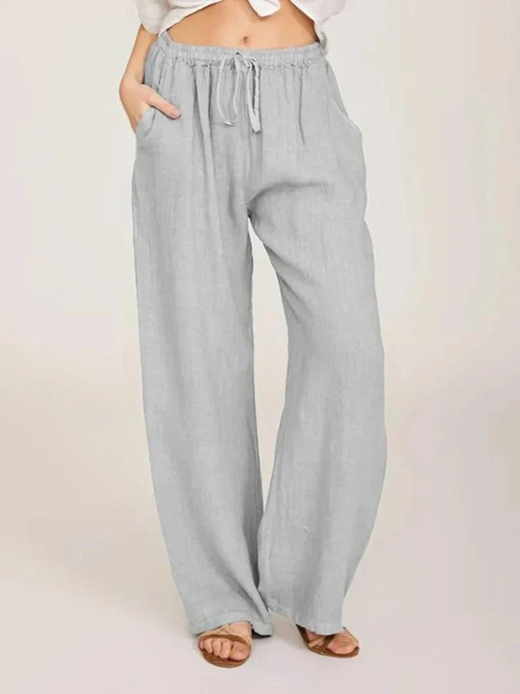 Hyacinth - High Waist Breathable Pants Women