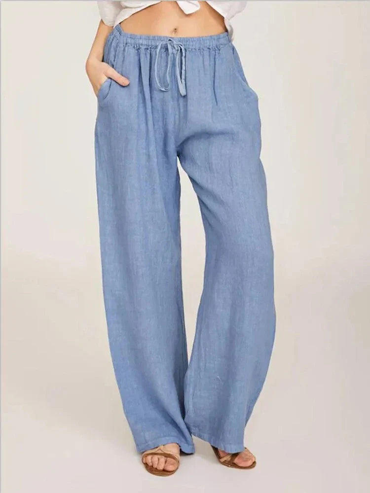 Hyacinth - High Waist Breathable Pants Women
