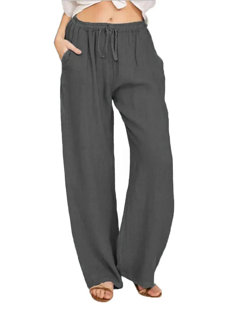 Hyacinth - High Waist Breathable Pants Women